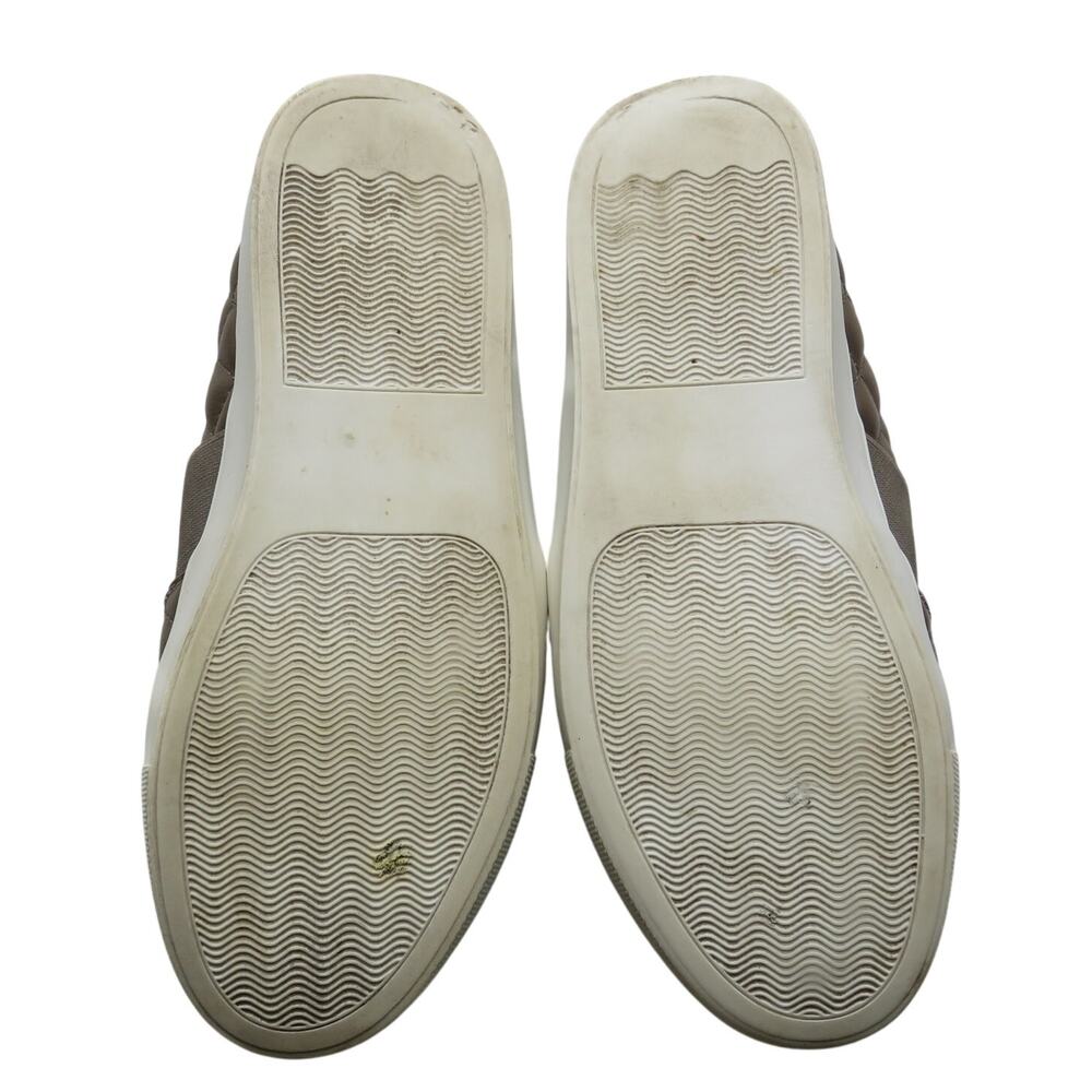 Steve Madden Endell Taupe Leather Quilted Sneakers Size 8 Chunky Platform - Picture 6 of 10